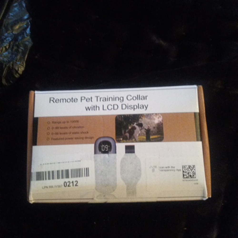 Remote Pet Training Collar with LCD Display